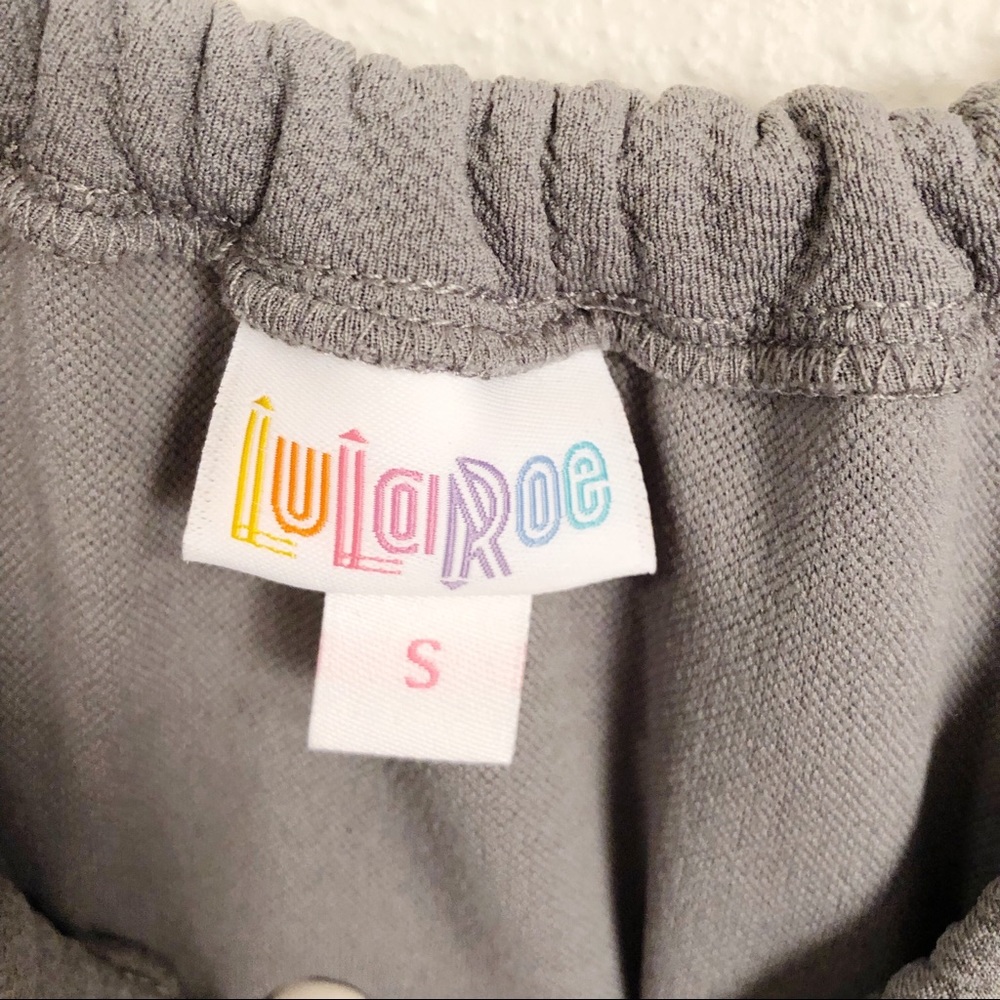 LulaRoe Cici Mermaid Dress Sz S 6-8 Gray - Picture 5 of 8